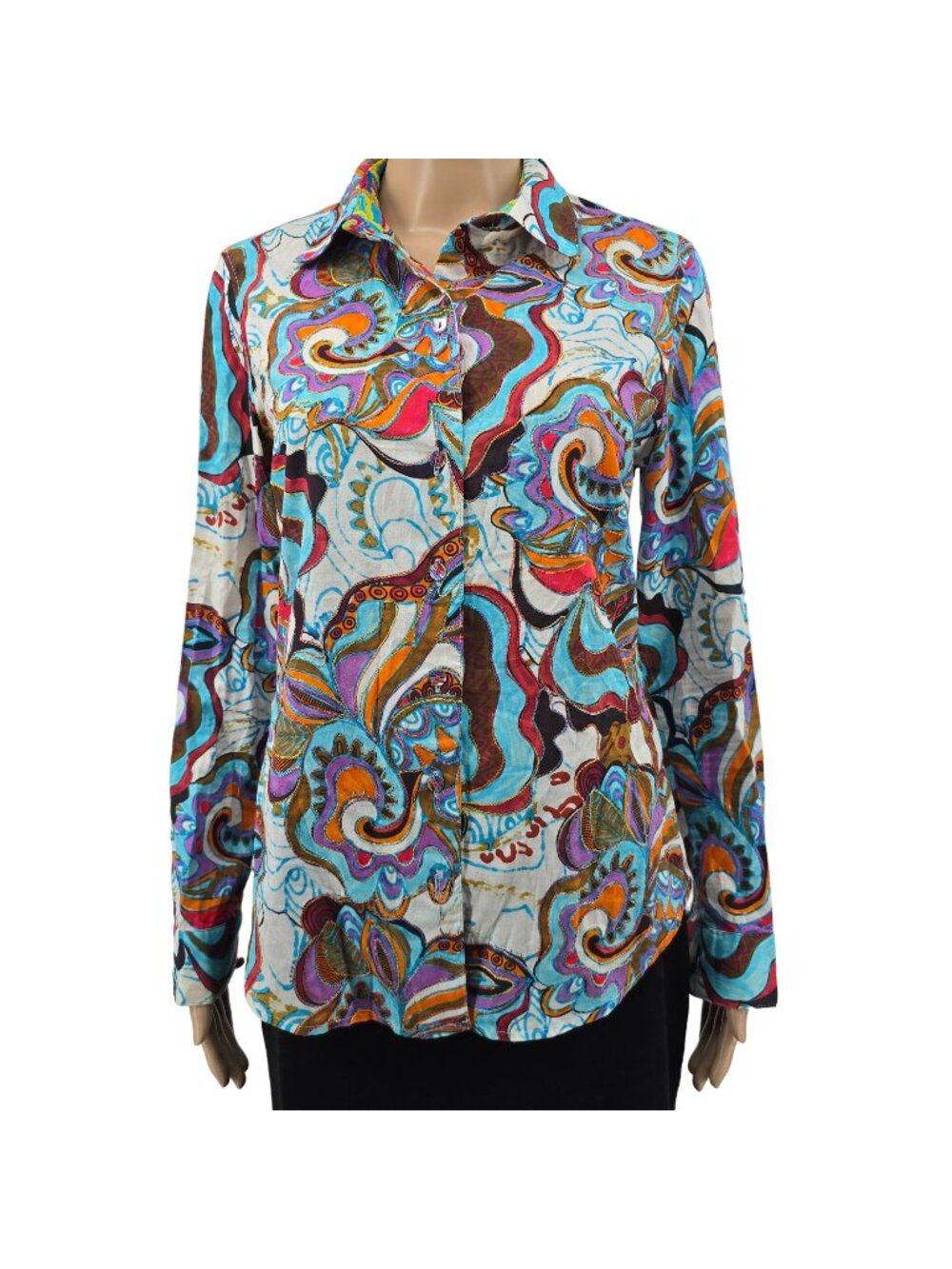 Robert Graham Limited Edition Women's Long Sleeve Shirt, Medium
